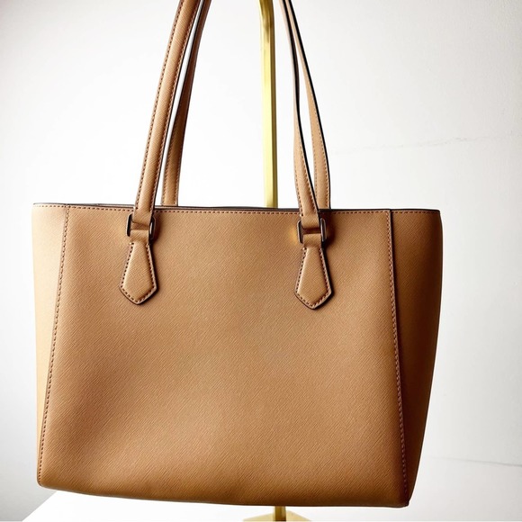 Tory Burch Camel Leather Tote Bag - Picture 3 of 11